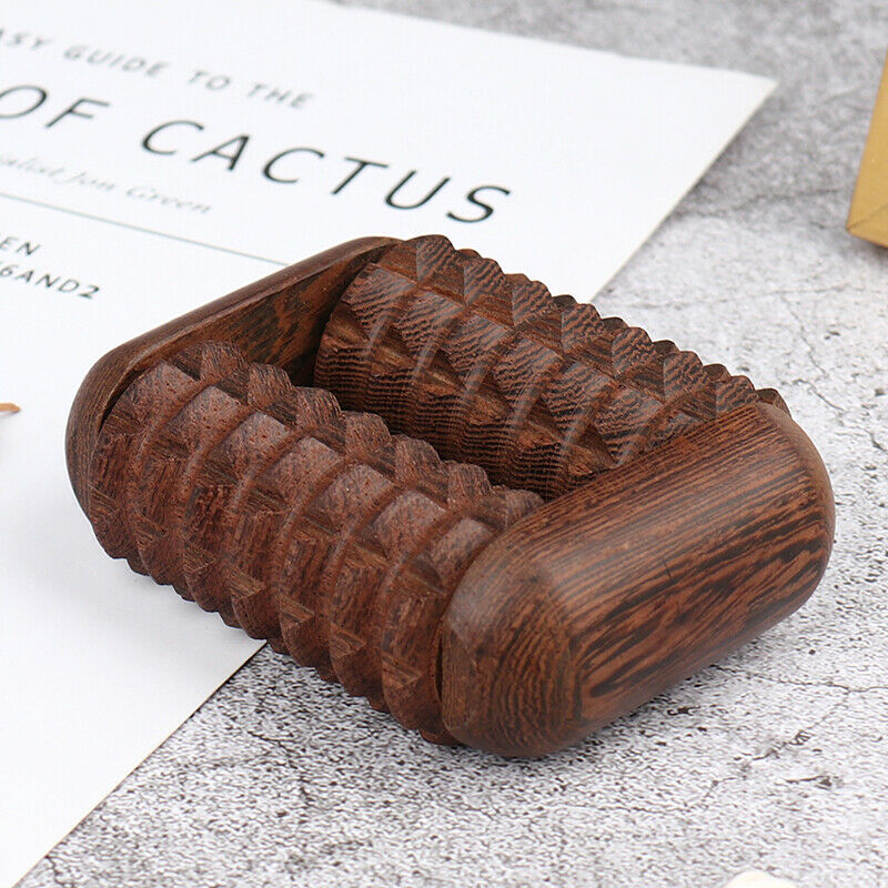 Wenge Hand Reflexology Massage Tool Palm Massager Roller Press Point  Scrap Spa