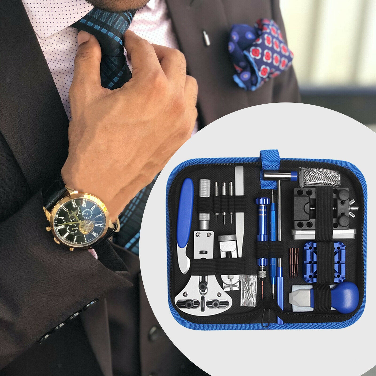 Watch Repair Tools Kit Watchmaker Watchband Link Pin Remover Spring Bar