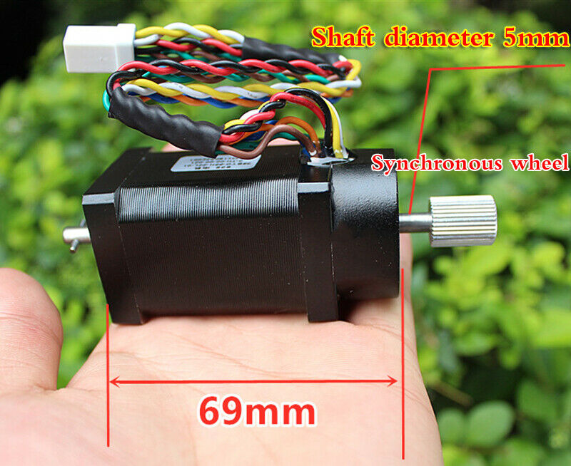 1pcs 35stepper motor with dual induction hall sensor two-phase four-wire encoder