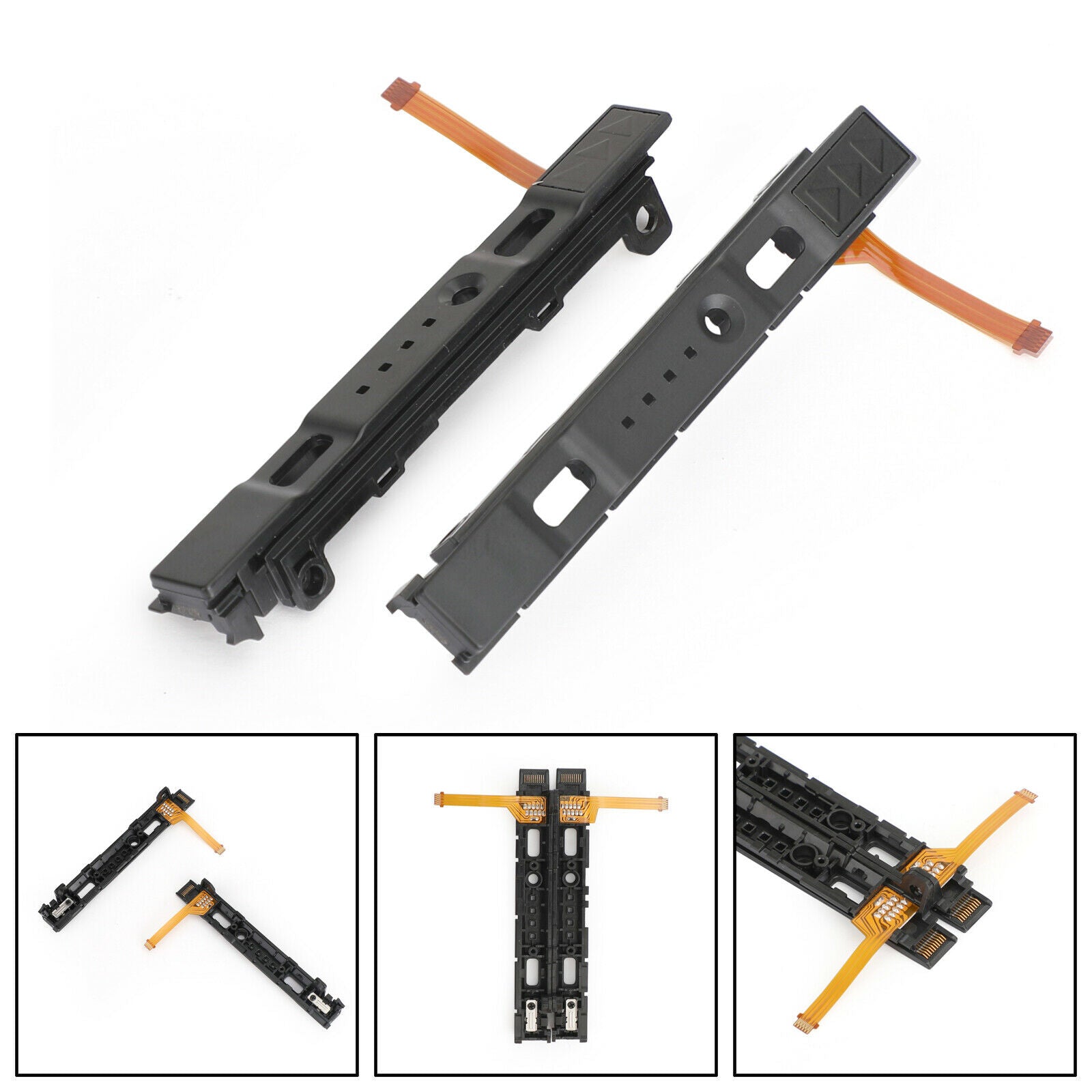 1 Pair Left + Right Slider Slidering rail with Flex Cable for Nintendo Switch