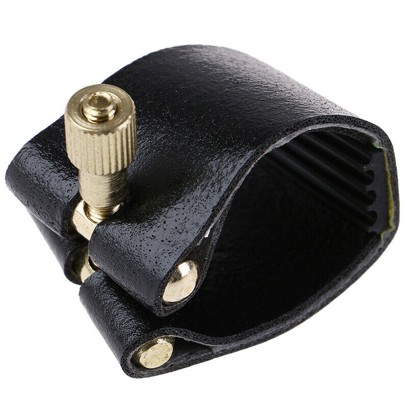 Artificial Leather Alto Sax Ligatures Fastener For Alto Sax Rubber Mouthpiece_DD