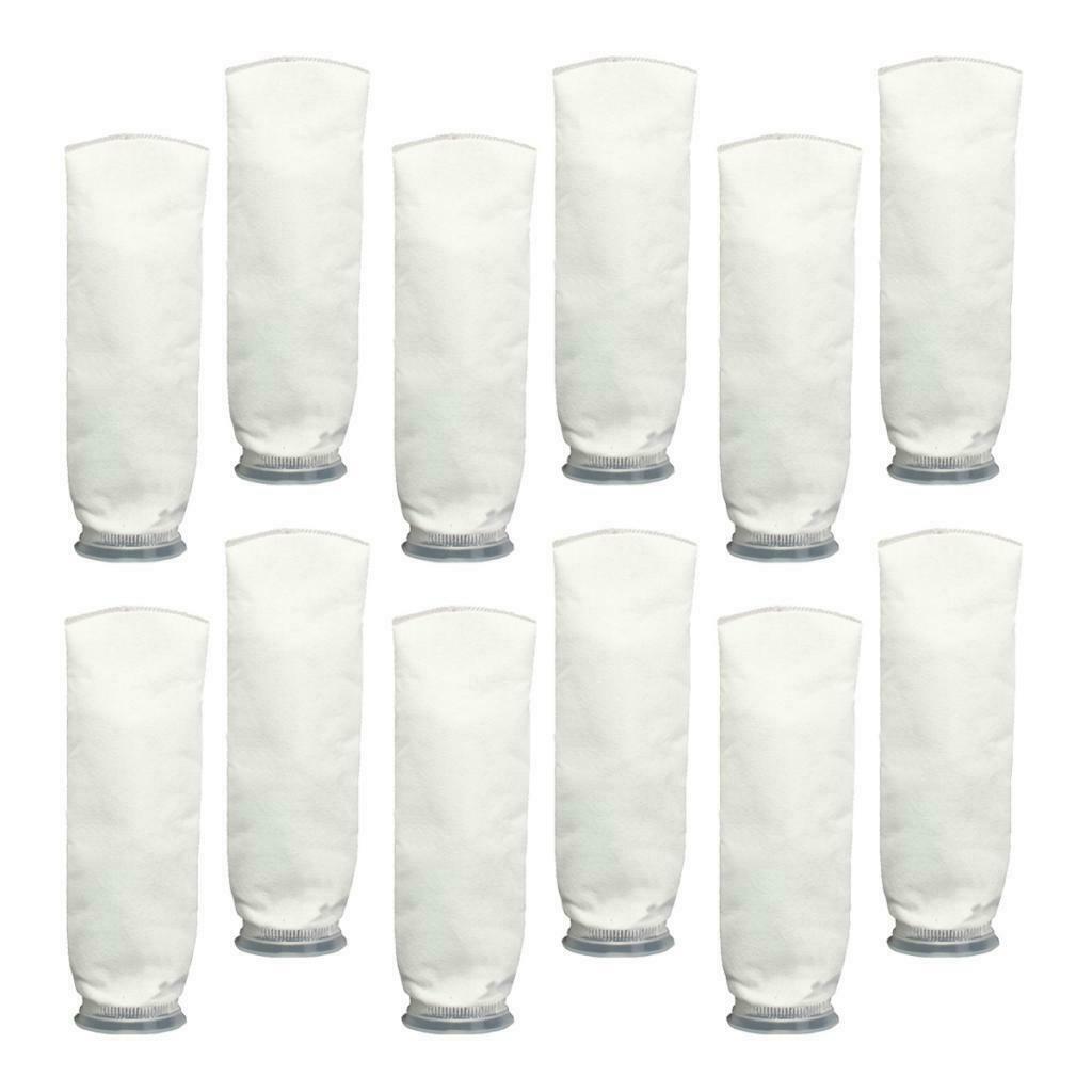 12x 200um Aquarium Marine Sump Tank Filter Sock Bag Suck Replacement 4"