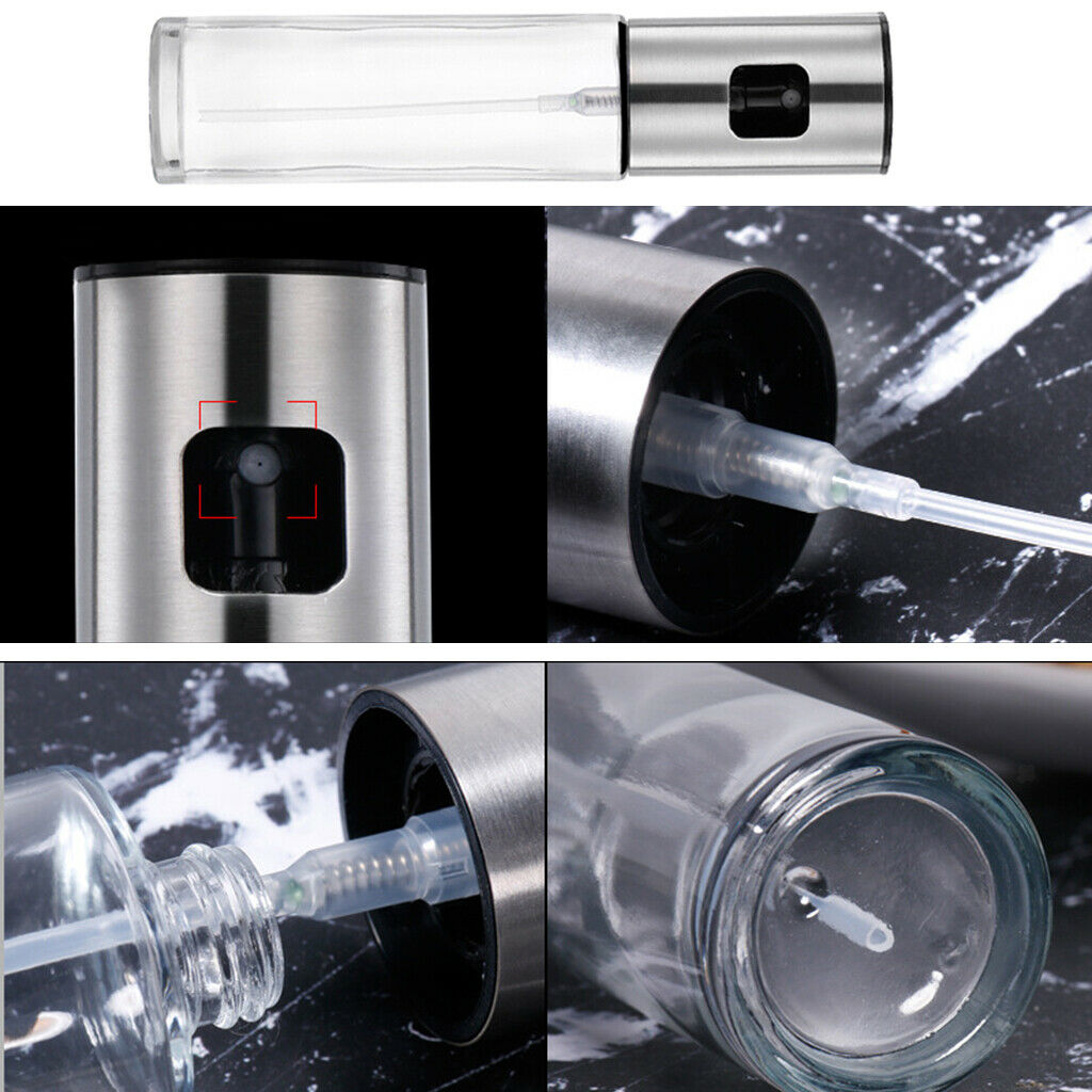 Oil Dispenser Pump Sauce Vinegar Sprayer Bottle Pot for Cooking Roasting BBQ