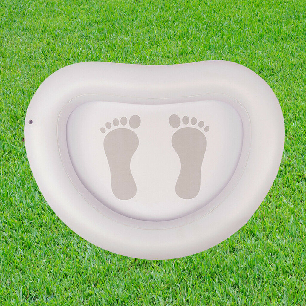 Pool Foot Bath Inflatable Portable Spa Foot Tray Summer Anti-Skid Foot Basin