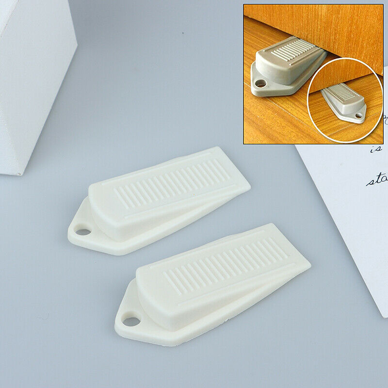 2PCS Door Wedge Shaped Rubber Door Stops Non-Slip Rubber Door Buffers For DoBDA