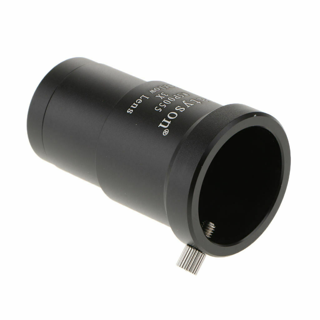 1.25inch/31.7mm 3X Magnification Metal Barlow Lens for Telescope Eyepiece