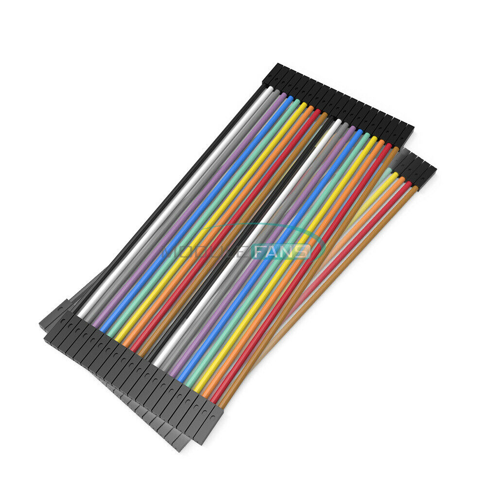 80PCS Dupont Wire 2.54mm 1P-1P Female to Female Connector Cables 20CM