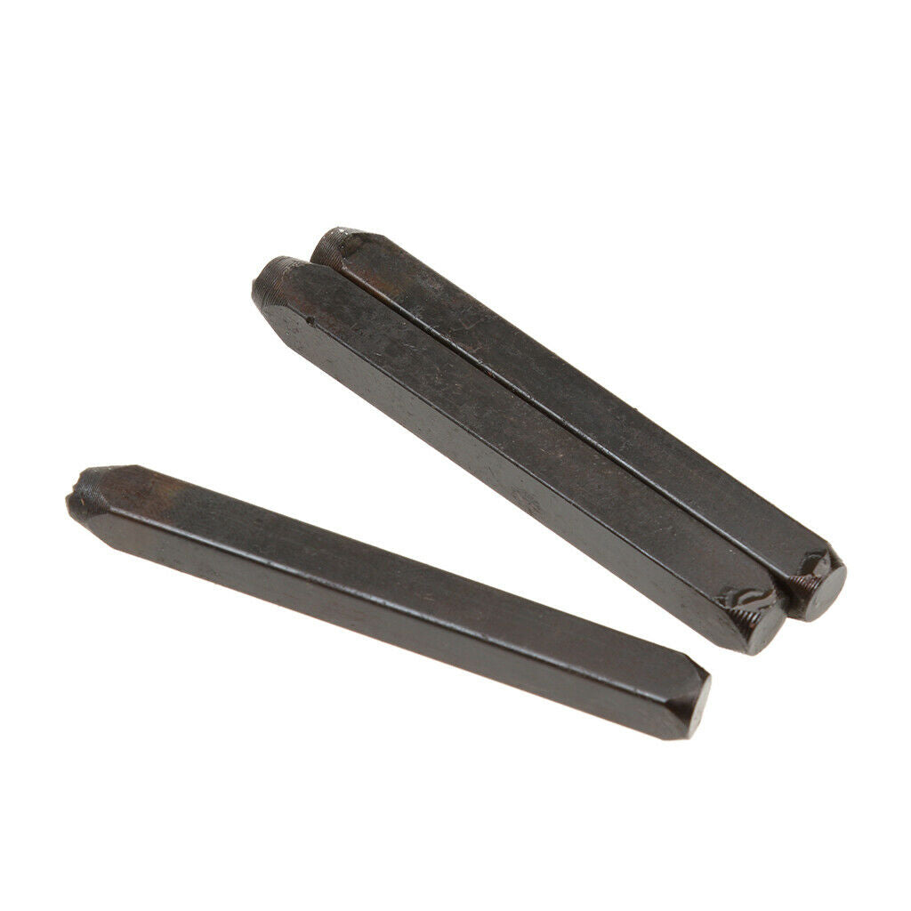 36pc Steel Punch Alphabet 3mm 1/8" Letter Number Stamp Metal Leather Craft