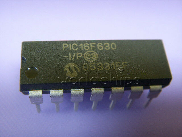 5PCS PIC16F630-I/P 16F630 PIC16F630 DIP-14 Microcontroller IC