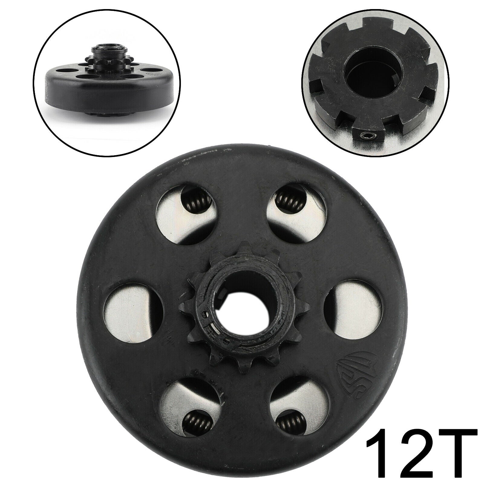 Race Go Kart Mini Pit Bike Clutch 3/4 Bore 12 Tooth Sprocket Cart CA AF6