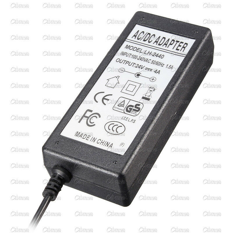 AC 100V-240V DC 24V 4A 96W Power Supply Charger Converter Adapter For LED Strip