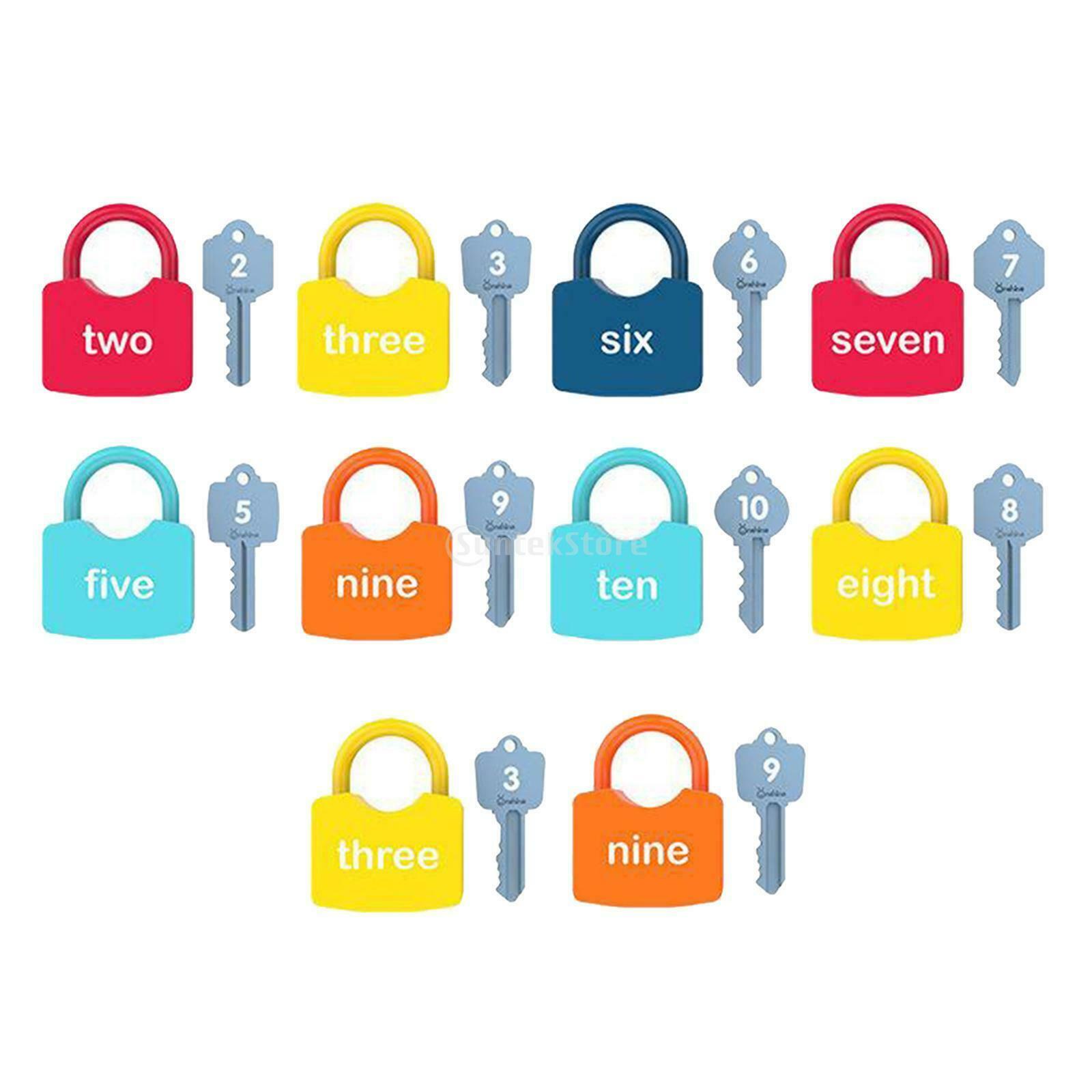 Preschool Baby Keys and Locks Set Kids Child Montessori Thinking Unlock Toys