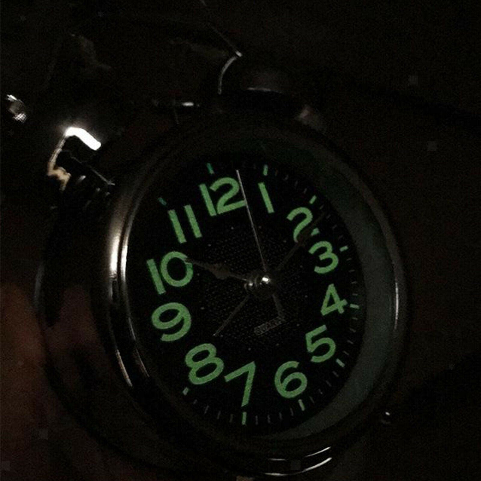 Classic Loud Twin Bell Alarm Clock Quartz Night Light Battery Operated Home