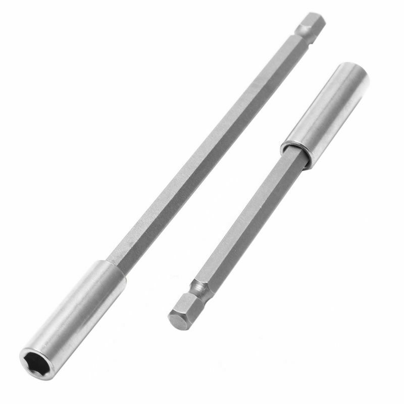 3Pc 1/4 Hex  Release Magnetic Screwdriver 60/100/150mm Extension Bit Holder Q4C4