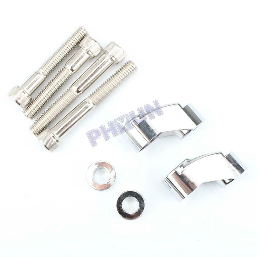 For Sportster FXR FXD Dyna XL 39 & 49mm Tubes Turn Signal Relocation Kit 1 Pair