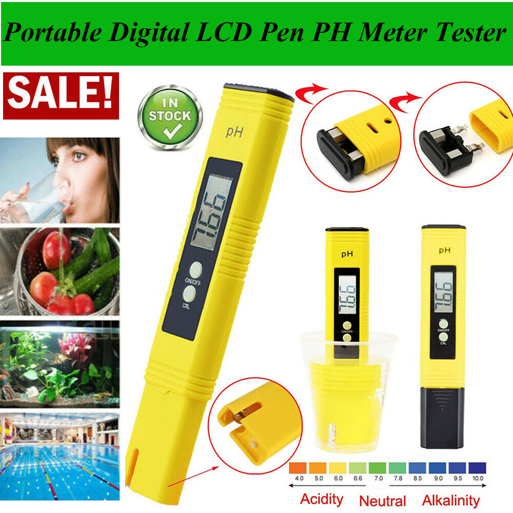 Portable Pro Digital LCD Pen PH Meter Tester Aquarium Pool Water Wine Monitor US