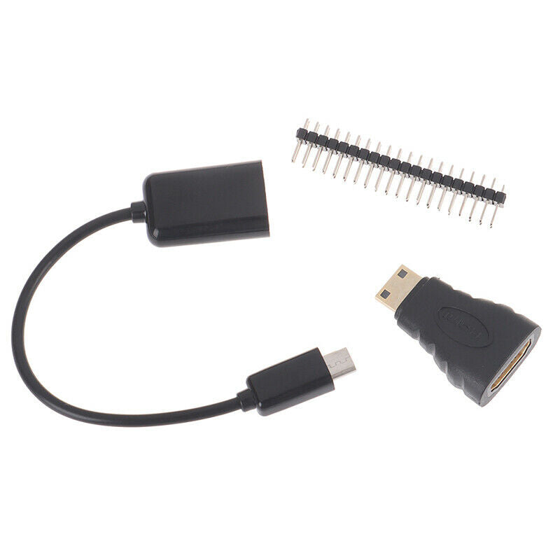 3 in 1 Set for Raspberry Pi Zero HDMI Adapter OTG Cable Male 40P GPIO Hea.l8