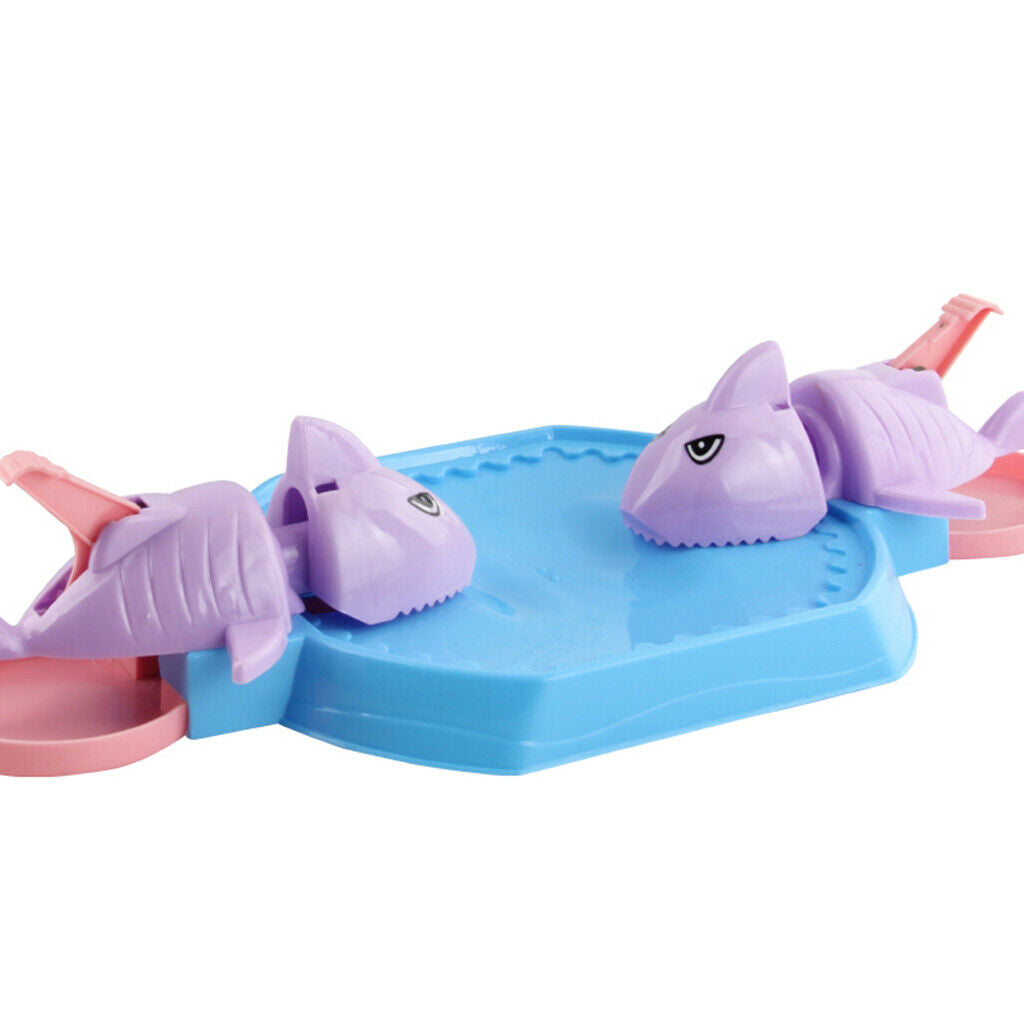 Plastic Shark To Eat Beans Children Kids Parent-child Grab Plate Funny