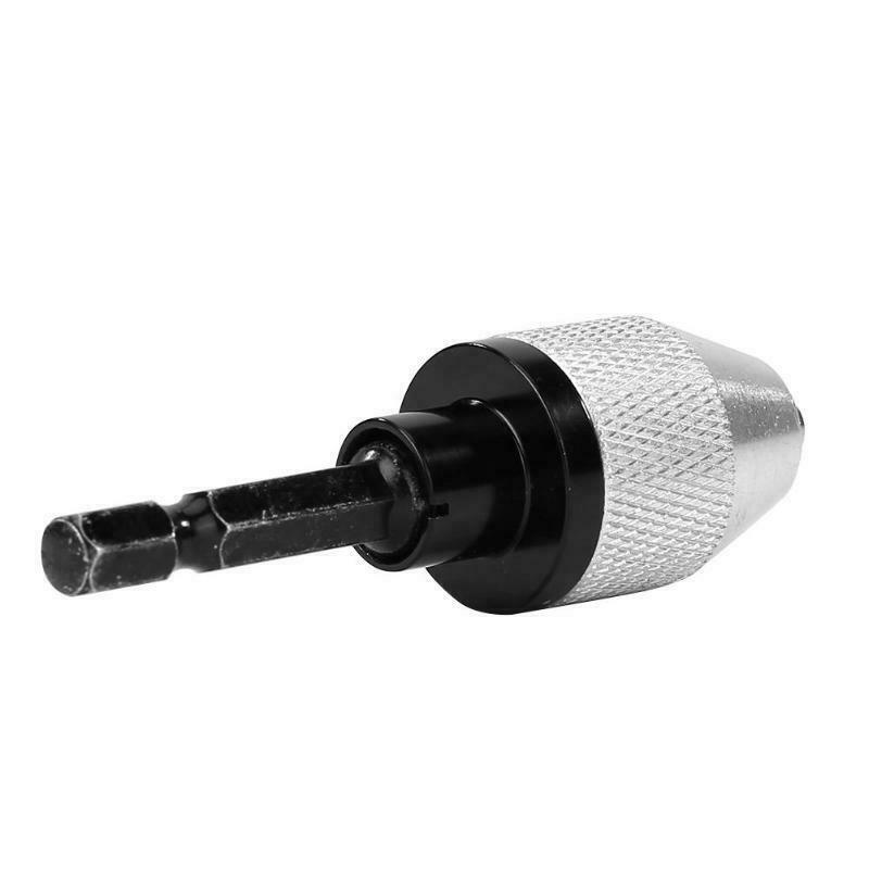 1/4" Drill Bit Quick Change Keyless Chuck Conversion Hex Shank Adapter