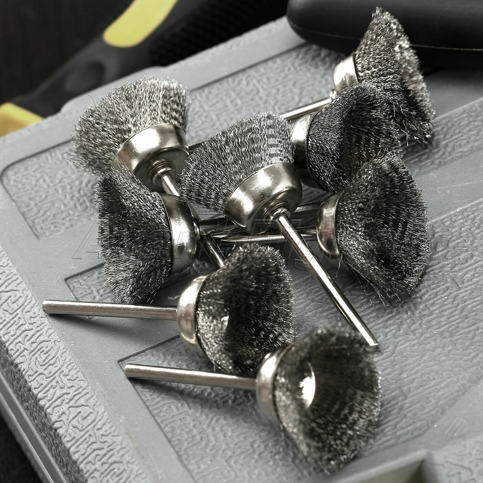 20Pcs  Steel Wire Cup Polishing Wheel Brushes 1/8" Shank Grinder Rotary Tools