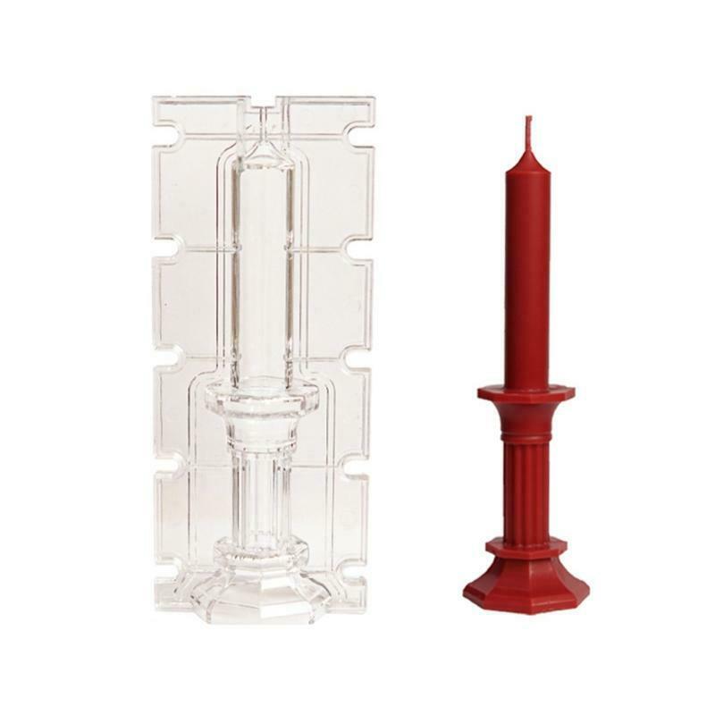 Plastic Candle Mold Octagonal Shape Scented Candle Candlestick Mould DIY Making