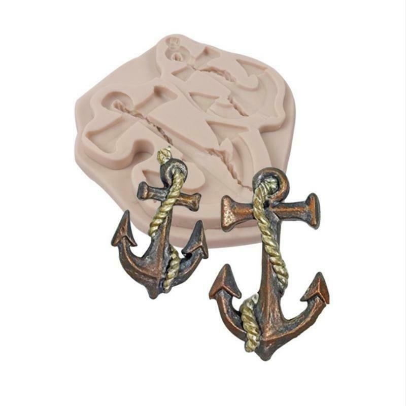 Chocolate Cookie Baking Decoration Supplies Polymer Clay DIY Mold Anchors Shaped