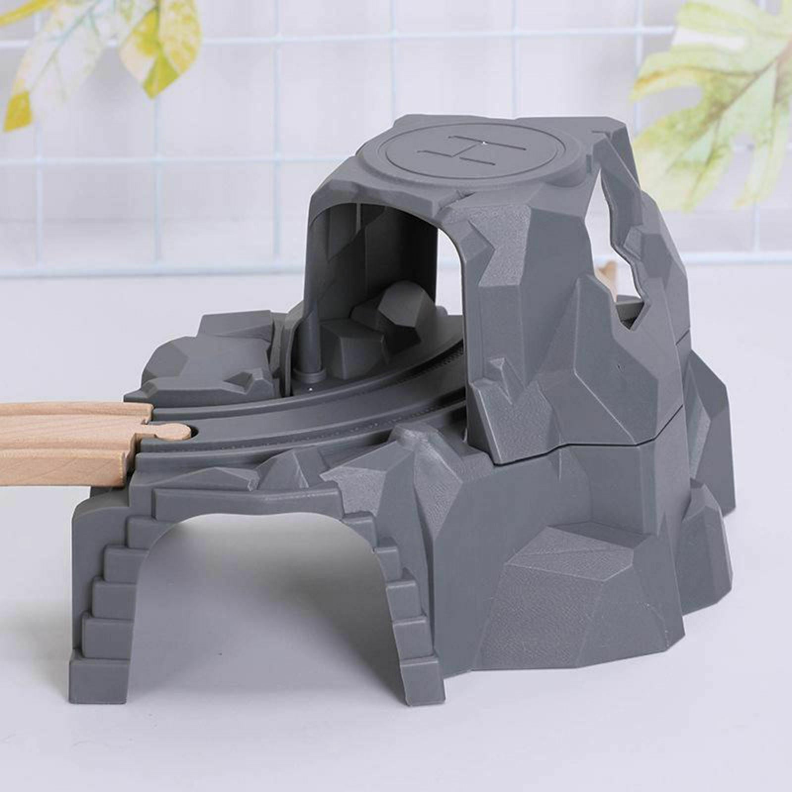Train Tunnel Double-deck Cave Tunnel Accessories for Train Gifts Railway Toys
