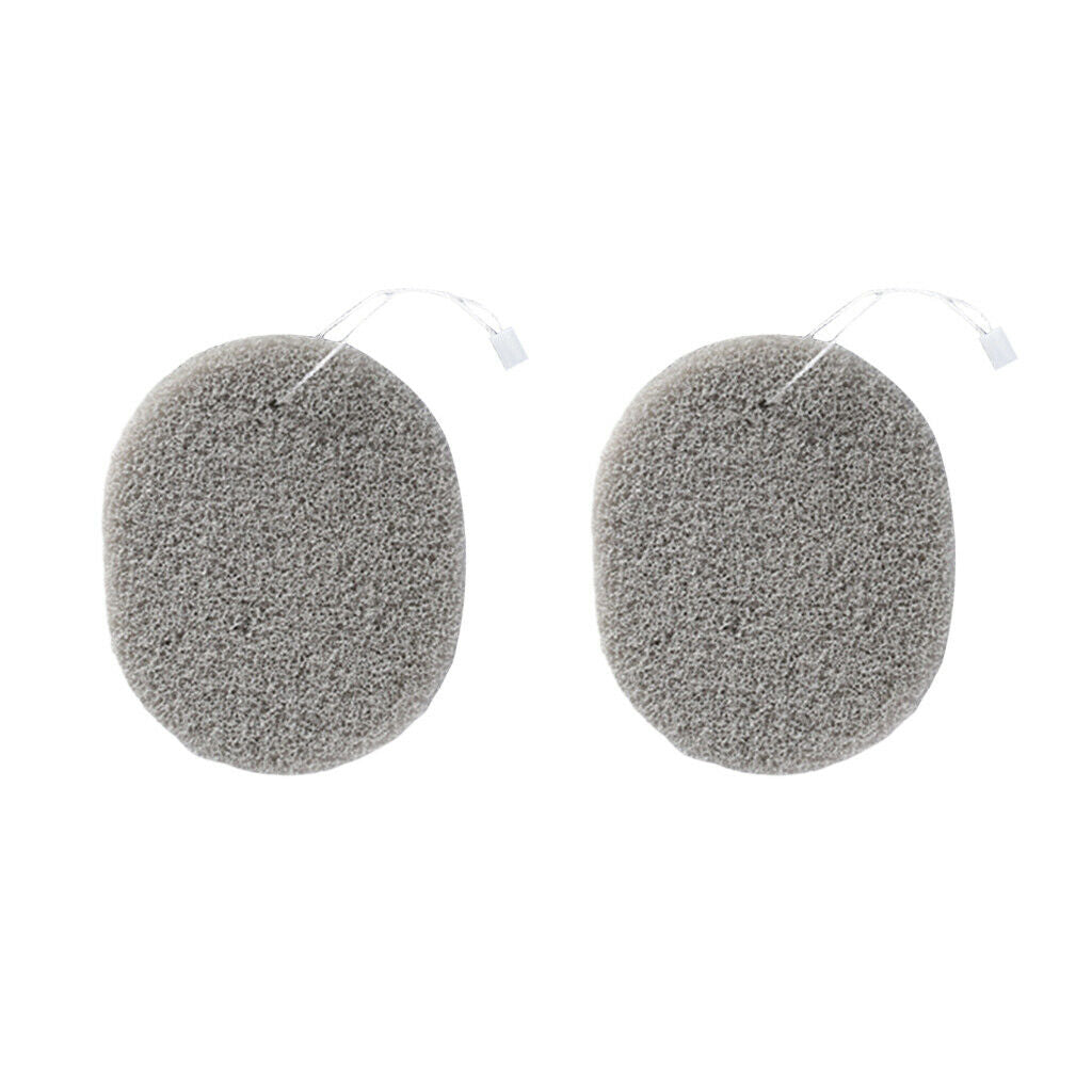 Set Of 2 Soft Powder Puff Make Up Cosmetic Facial Cleansing Exfoliating Sponge