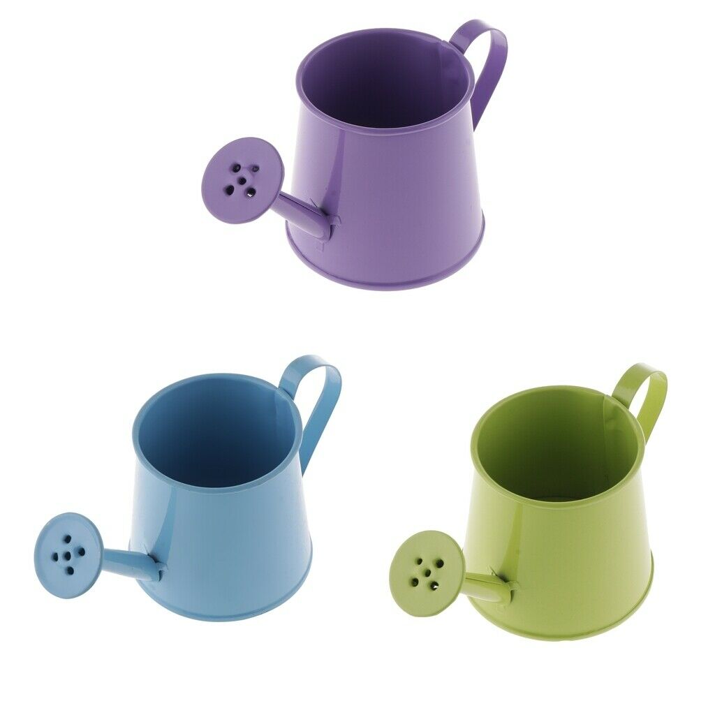3pcs Nordic Style Flower Watering Can Long Mouth Sprayer Kettle for Fence