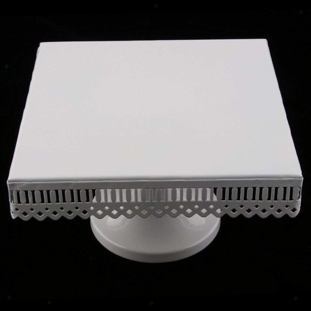 square cake stand white iron metal cake tools wedding table