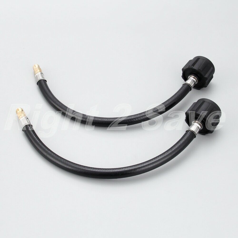 12inch BBQ RV Pigtail Propane Hose Connector -Acme x1/4" Male NPT- 1feet 2Pcs