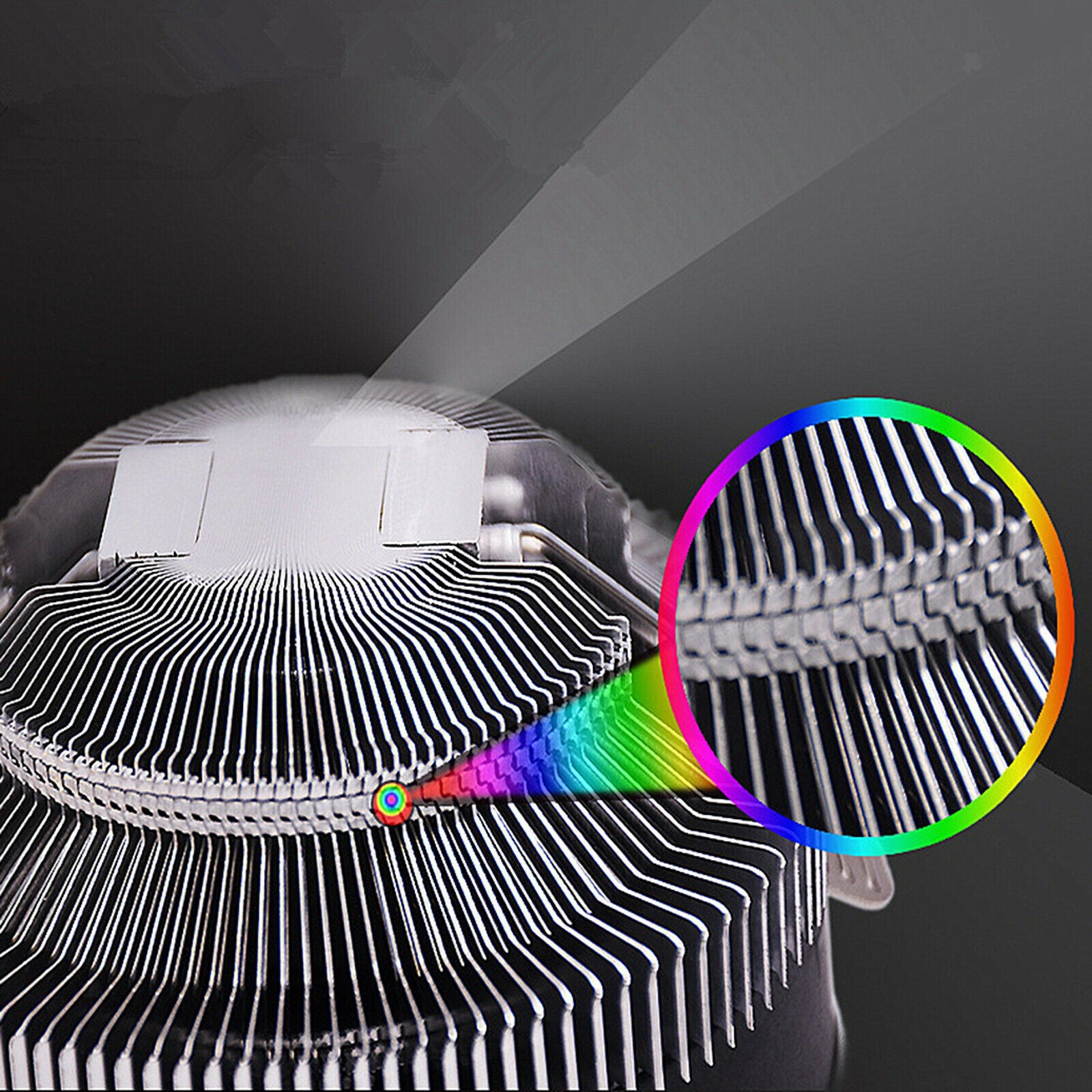 Computer PC RGB CPU Cooler Fan Desktop Heat Sink for Intel LGA 1150 AMD AM3+
