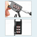 Scooter Motorcycle Helmet Lock Combination Lock Telescopic Spring Durable