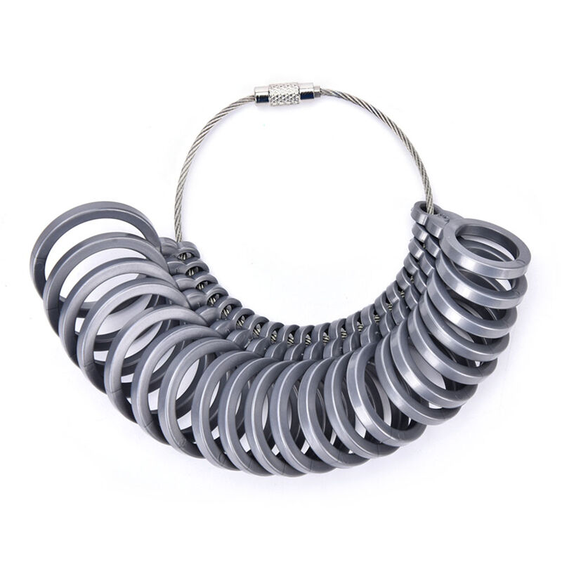 Plastic Finger Ring Sizer Tool Jewelry Measure Gauge Equipment US Size 3-1.l8