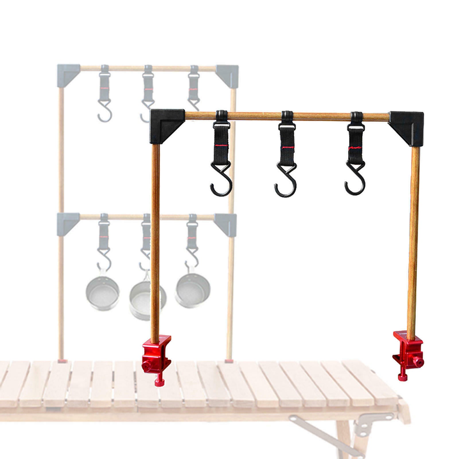Camping Hanging Storage Rack Storage Shelf Cookware Organizer Hanger Stand