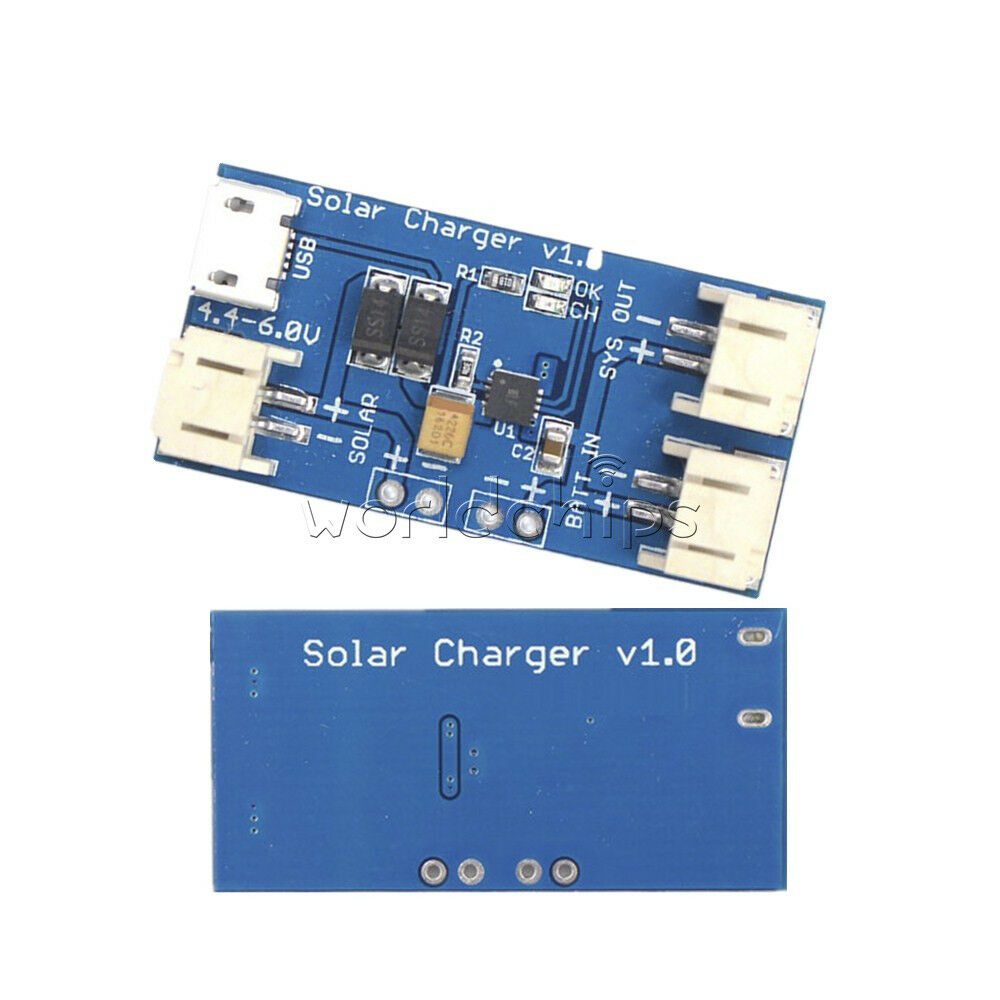 DC4.4-6V CN3065 Mini Solar Lipo Lithium Battery USB Charger Board Module 500mA