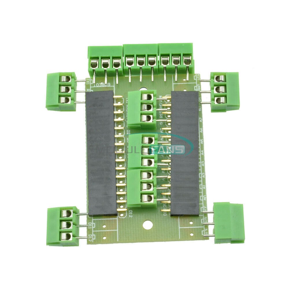 Nano V3.0 5V Microcontroller CH340G +Terminal Adapter Sheild Board For Arduino