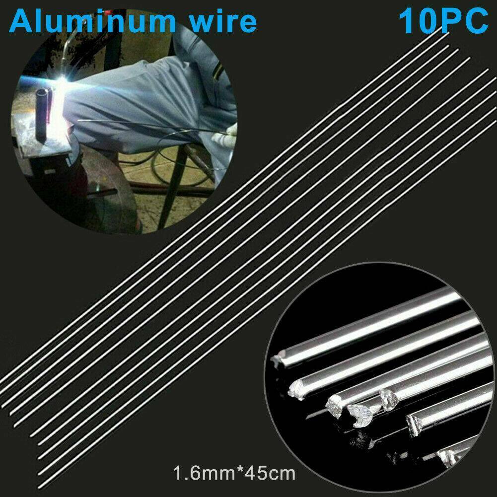 10PCS 1.6mm 50cm/1.64ft Solution Welding Flux-Cored Rods Aluminum Wire Brazing@