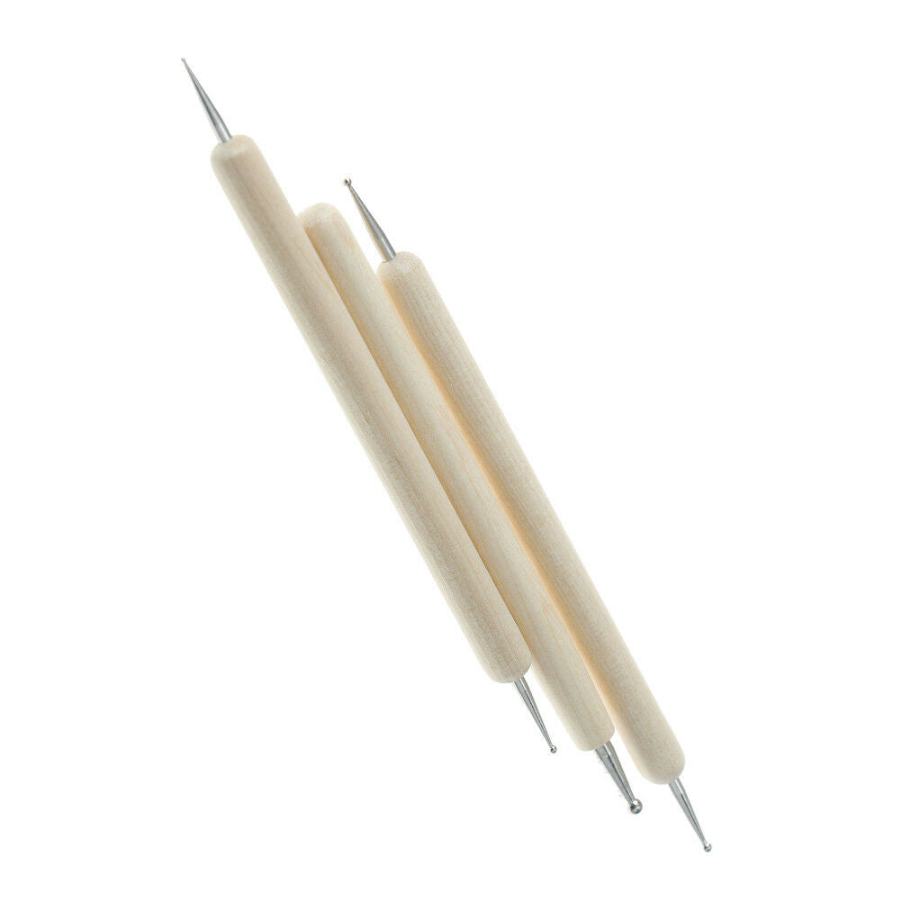 3X/set Ball Stylus Polymer Clay Pottery Ceramics Sculpting Modeling Paint .l8
