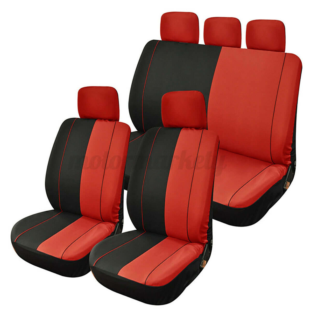 9pcs Universal Car Front Rear Seat Covers Full Set Washable Dog Pe