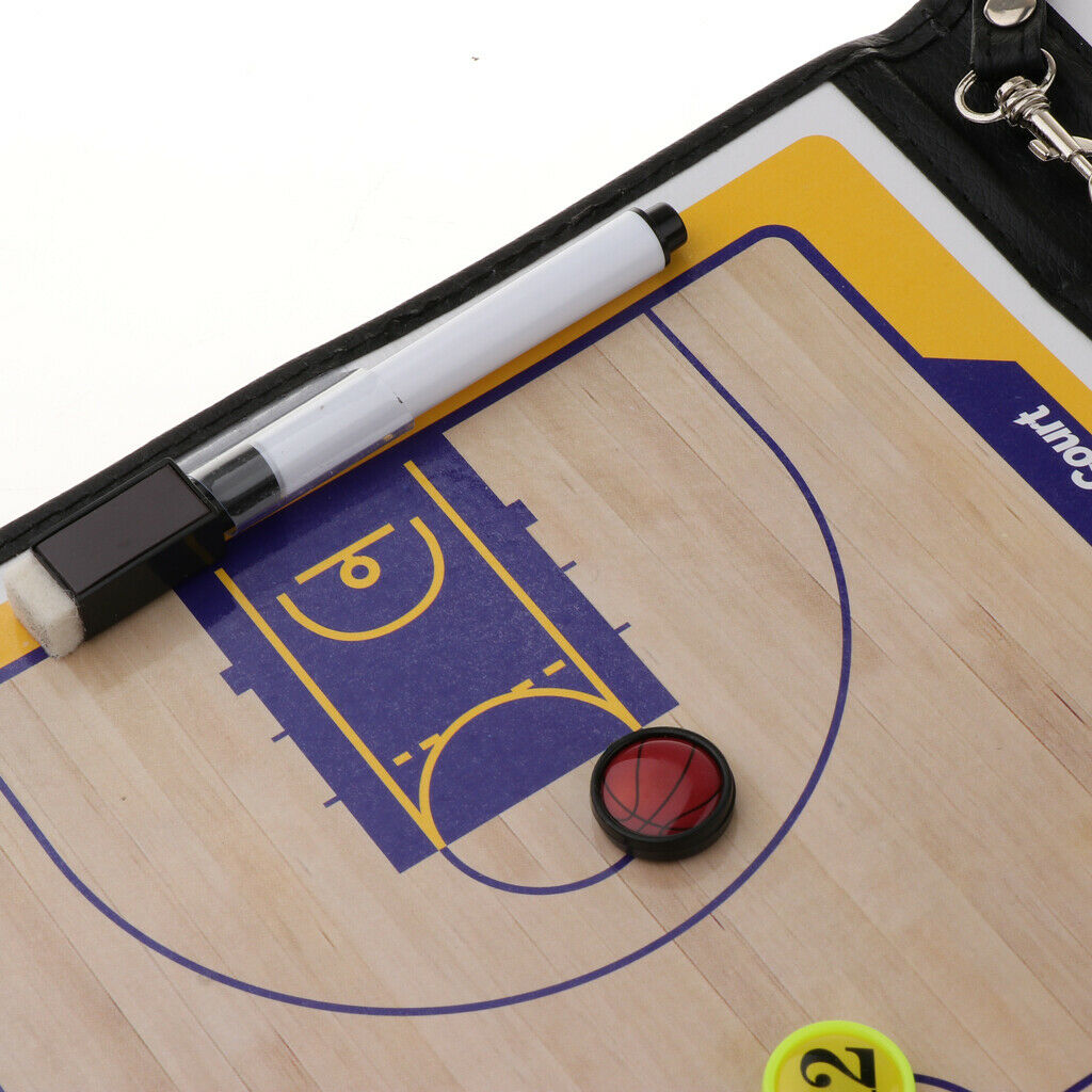 Sports Basketball Dry Erase PU Coaching Board for Strategizing, Techniques
