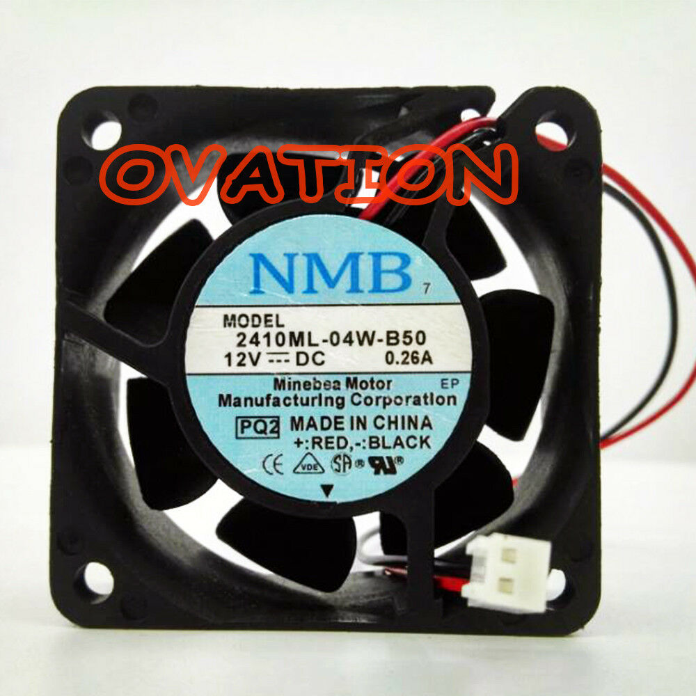 For NMB 2410ML-04W-B50 Fan 12V 0.26A 60*60*25mm 2pin