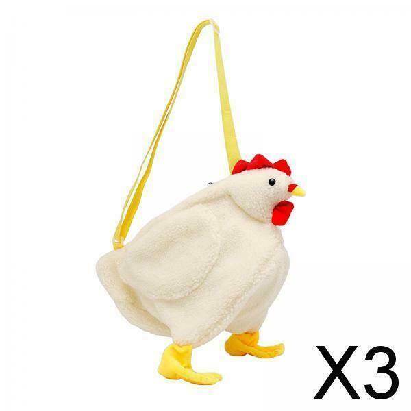 3X Fashion Women Crossbody Bag Cartoon Chicken Pattern Cute Casual Shoulder Bag