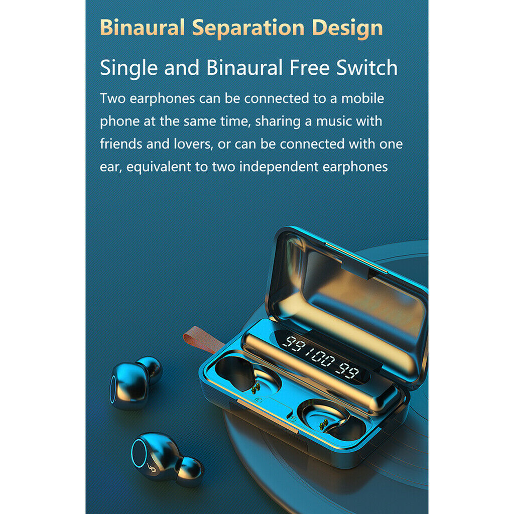Wireless Earbuds True Wireless Earbuds Cordless In-Ear Bluetooth 5.0