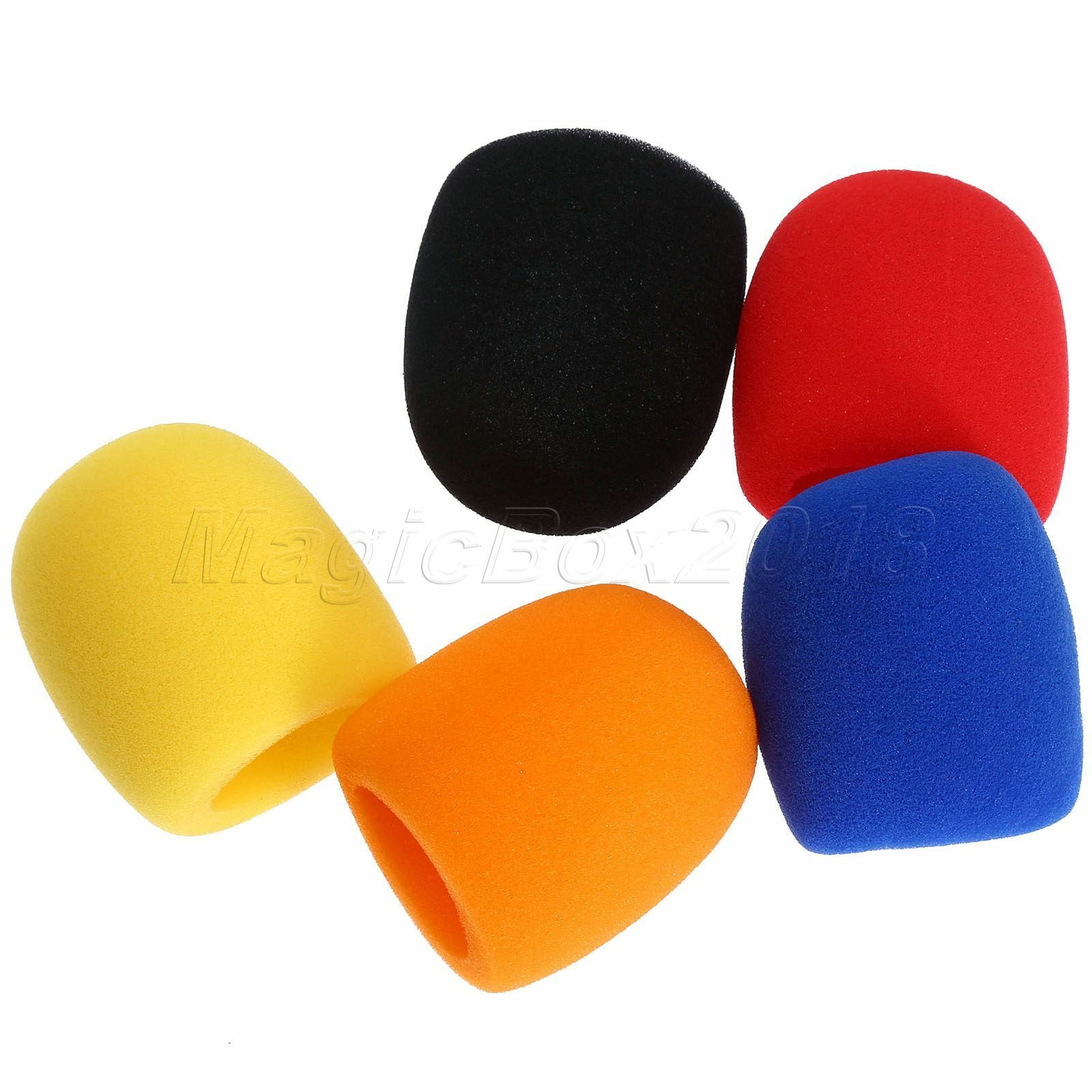 10Pcs Colored Handheld Stage Microphone Windscreen Foam Mic Cover Karaoke DJ