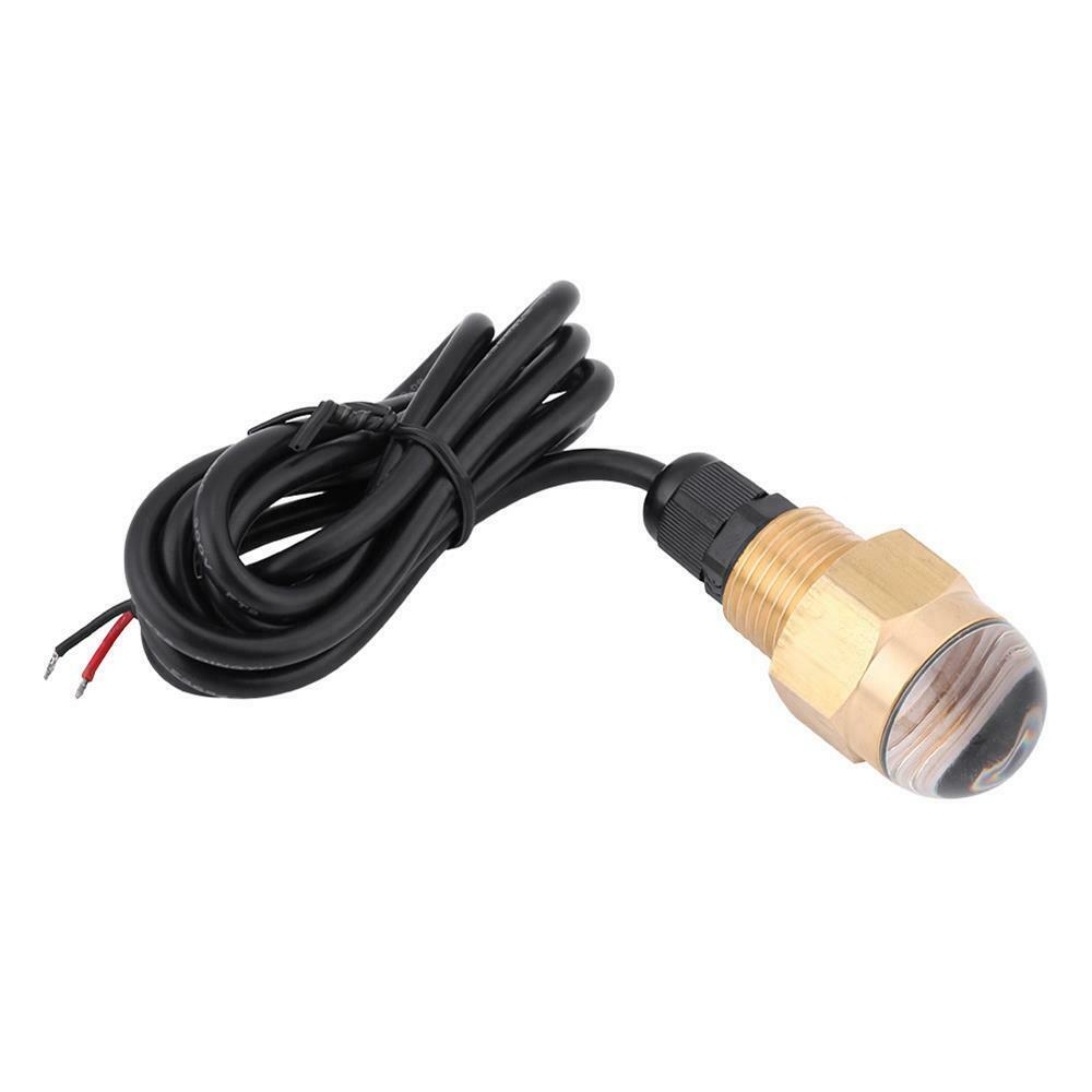 Marine Drain Plug Light Boat 12V Brass Blue LED Underwater Lamp 1/2" NPT Yacht