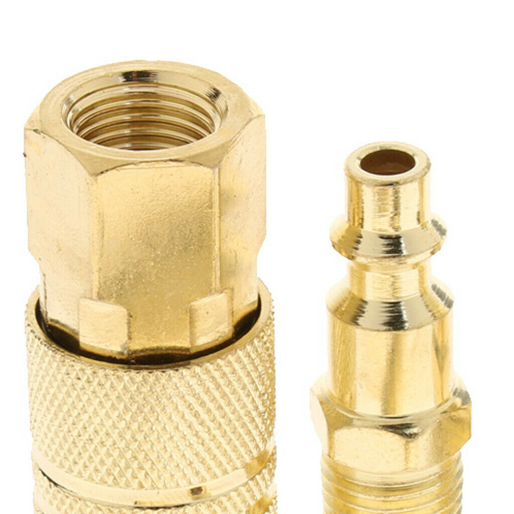 1/4" Quick Connect Coupler Air Line Hose Plug Fittings Male Female Tool