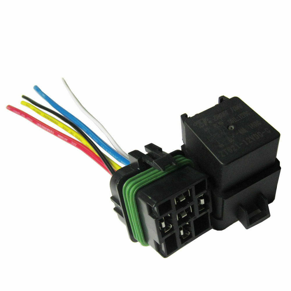 Water Resistance Integrated Automobile Relays 12V 40A 5PIN AUTO Relay Socket