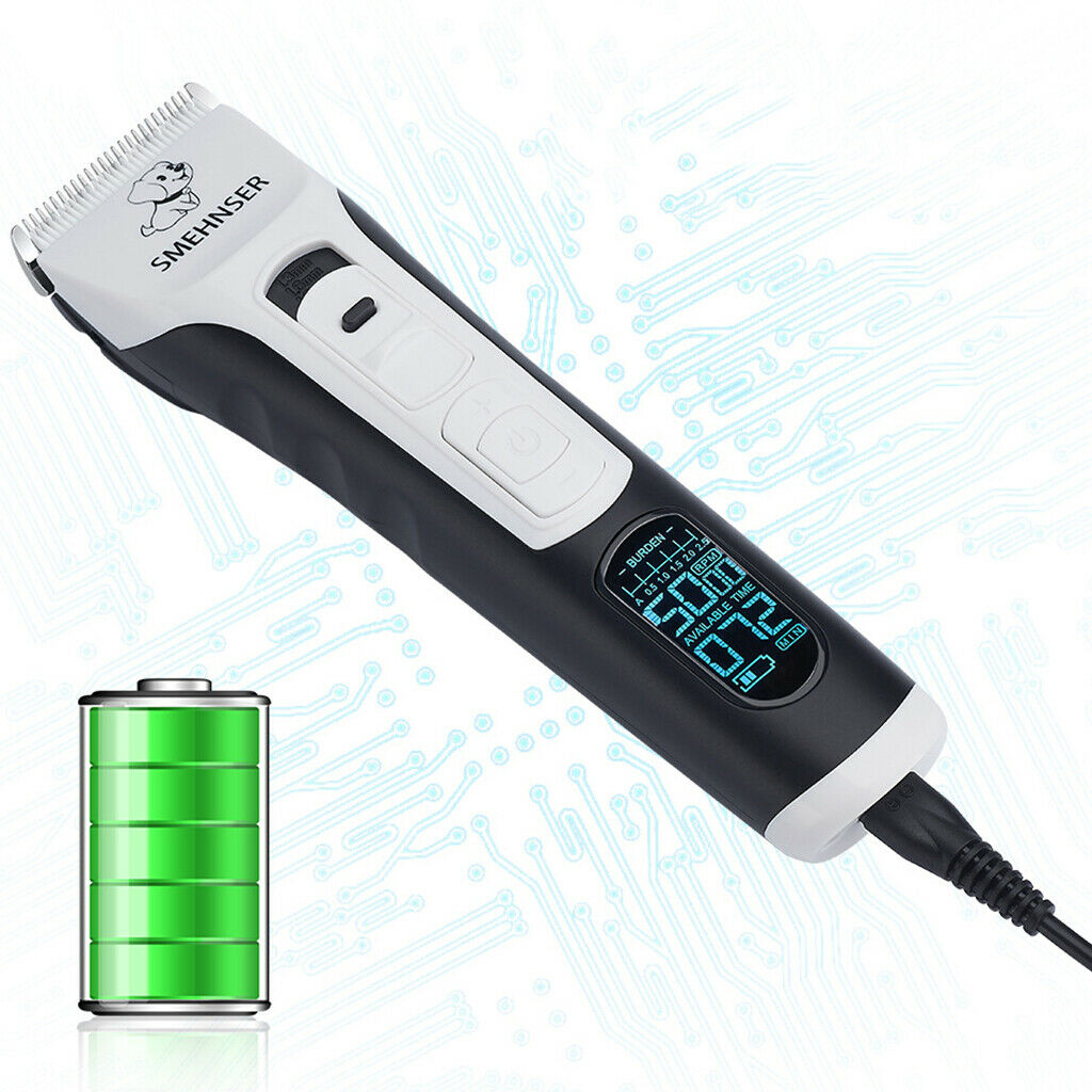 Cordless Electric Pet Clippers USB Shaver Animal Trimmer Guide Comb Tools