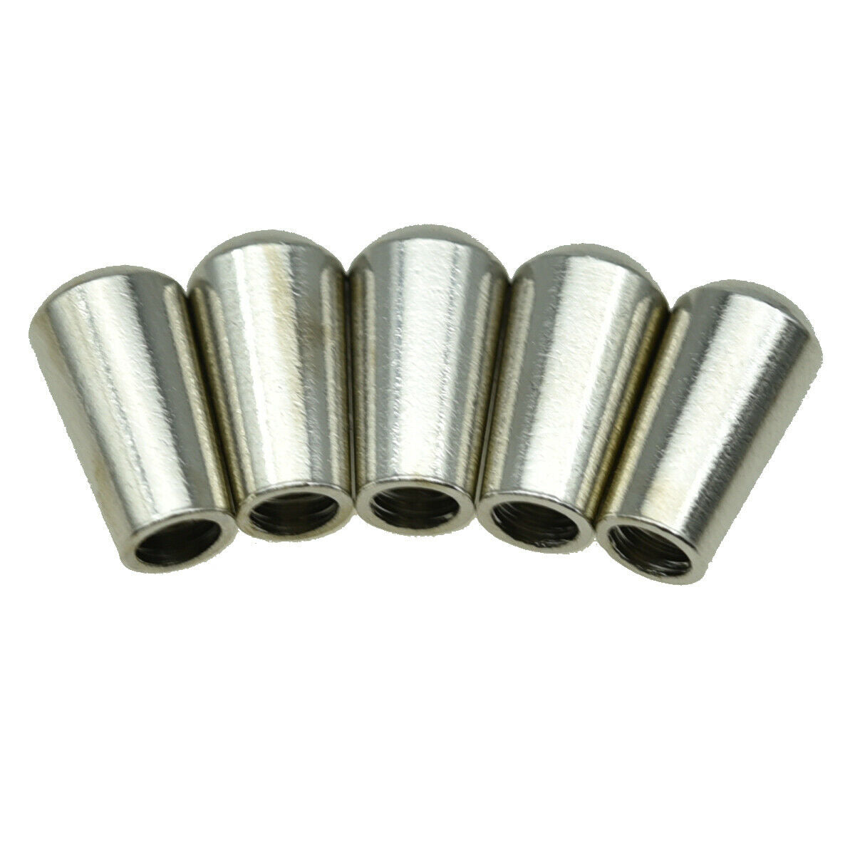 5x Nickel USA Thread SAE 8-32 Metal Toggle Switch Tip Fits Gibson/Switchcraft